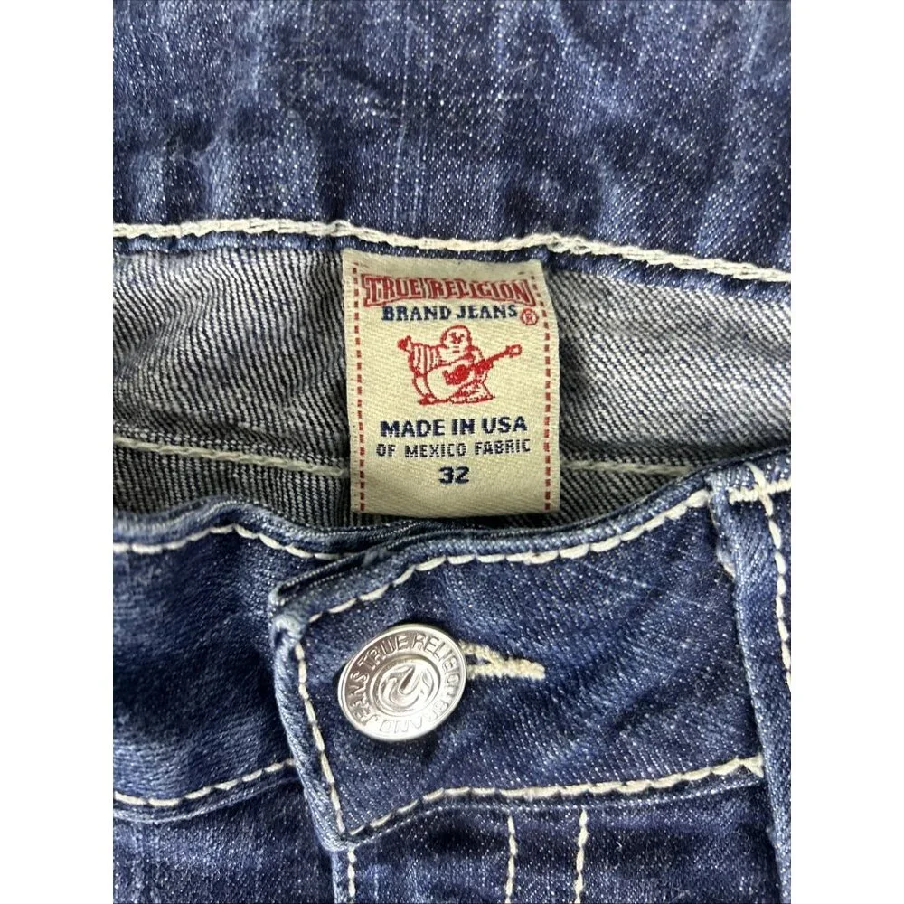 True Religion Becky Boot Cut Jeans Womens Size 32 Western Rodeo School Denim USA - Picture 3 of 14